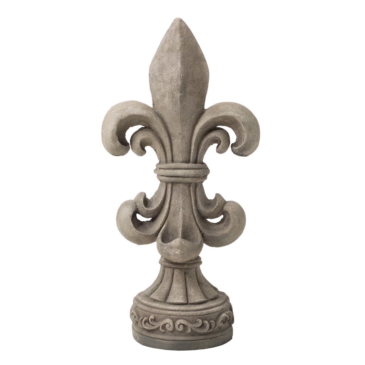Glitzhome® 27" Standing Fleur-de-Lis Garden Statue